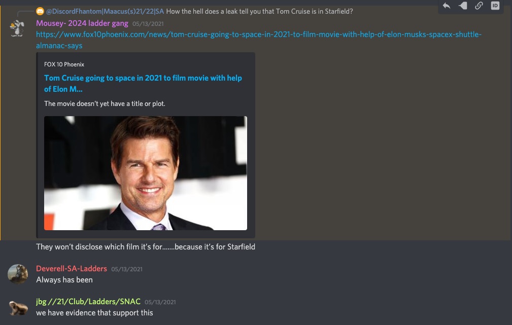 Tom Cruise i drabiny w Starfield? Nowe plotki o grze Bethesdy - ilustracja #3