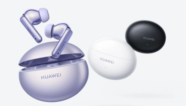 Klasyczny, biały design znajdzie pewnie swoich fanów. A szukającym nieco więcej szaleństwa spodoba się pewnie wariant fioletowy. Źródło: Huawei. - To całkiem niezłe słuchawki z ANC, ale mają kilka poważnych problemów. Recenzja Huawei Freebuds 6i - wiadomość - 2024-07-04