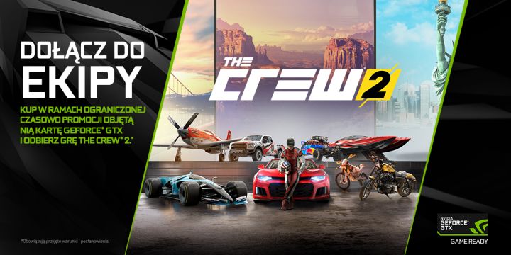 The Crew 2 za darmo przy zakupie kart graficznych GeForce GTX - ilustracja #1