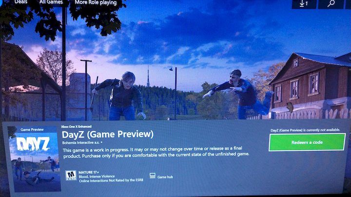 DayZ w Microsoft Store.