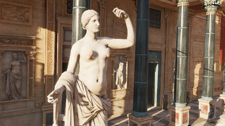 Pomniki w Egipcie nie oparły się modzie panującej w podwodnym królestwie syrenki Ariel. Biustonosze z muszelek to klasyczny krzyk mody. - Ubisoft w formie - cenzura pomników w Discovery Tour - wiadomość - 2018-02-22