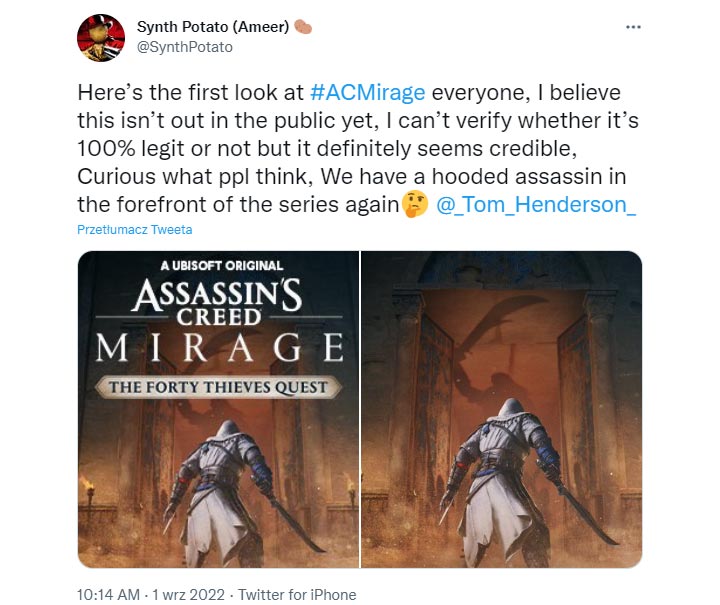 Assassins Creed Mirage oficjalnie potwierdzone [Aktualizacja] - ilustracja #1