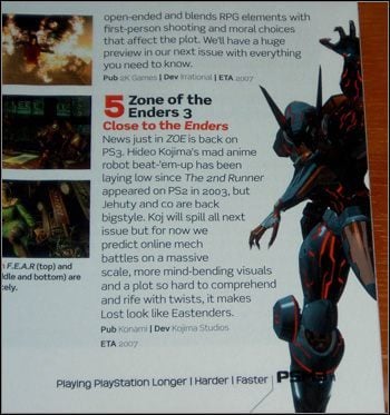 Hideo Kojima pracuje nad Zone of Enders 3? - ilustracja #1