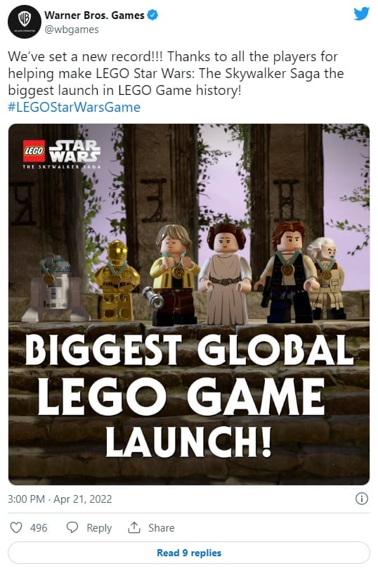 Skywalker Saga największą premierą gry LEGO w galaktyce. Wyniki sprzedaży - ilustracja #1