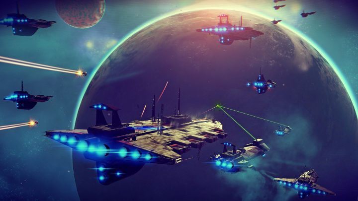 Wielkie kosmiczne potyczki, choć są niezwykle rzadkie, podobno jednak istnieją. - No Man's Sky oczyszczony z zarzutów fałszywej reklamy - wiadomość - 2016-12-02