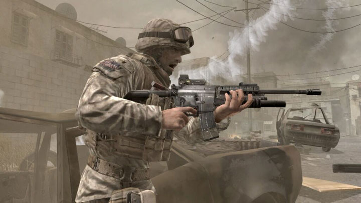 Przykład Modern Warfare na powyższym obrazku pokazuje, że seria Call of Duty bardzo potrzebowała zmian w kwestii podejścia do broni. M4A1 w rękach tego żołnierza w niczym nie przypomina rzeczywistego odpowiednika. - Call of Duty: Modern Warfare stawia na realistyczne strzelanie - wiadomość - 2019-07-04