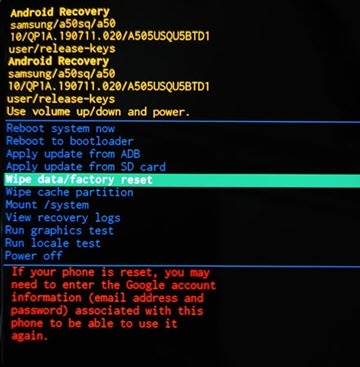 Zablokowany telefon możemy „odblokować”, dokonując tak zwanego „twardego resetu”. Źródło: Verizon.