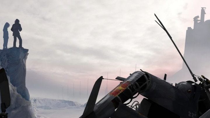 Rozbity helikopter w zimowych klimatach był jednym z obrazków, który wyciekł w 2012 roku. - Tak mogła wyglądać fabuła Half-Life 2: Episode 3 - wiadomość - 2017-08-25