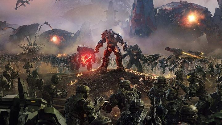 Ten wielkolud na środku to nikt inny, jak Atriox, czyli nasz główny przeciwnik w Halo Wars 2. - Recenzje Halo Wars 2 – jest dobrze, ale do ideału trochę brakuje - wiadomość - 2017-02-17