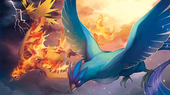 Ptaki Moltres, Zapdos i Articuno to jedne z legendarnych pokemonów pierwszej generacji. - Pokemon GO - latem ruszy event z legendarnymi pokemonami? - wiadomość - 2017-05-26