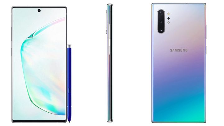 Samsung Galaxy Note10 – wariant srebrny / gradientowy. Zdjęcie: mysmartprice. - Wyciekły kolejne rendery smartfona Samsung Galaxy Note10 - wiadomość - 2019-07-11