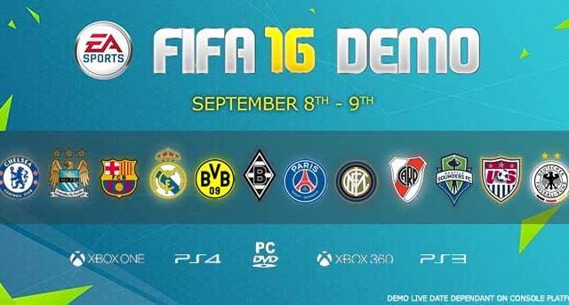W demie gry FIFA 16 pokierujemy 10 klubami i 2 reprezentacjami narodowymi kobiet. - FIFA 16 otrzyma demo we wrześniu - wiadomość - 2015-08-14
