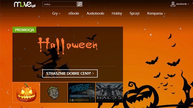 W ramach promocji można taniej kupić gry i ebooki. - Ruszyła halloweenowa promocja w Muve.pl - wiadomość - 2015-10-30