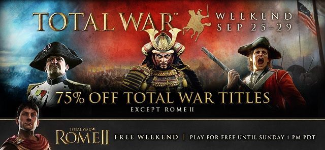 Seria Total War w promocji na Steamie; darmowy weekend z Rome II - ilustracja #1