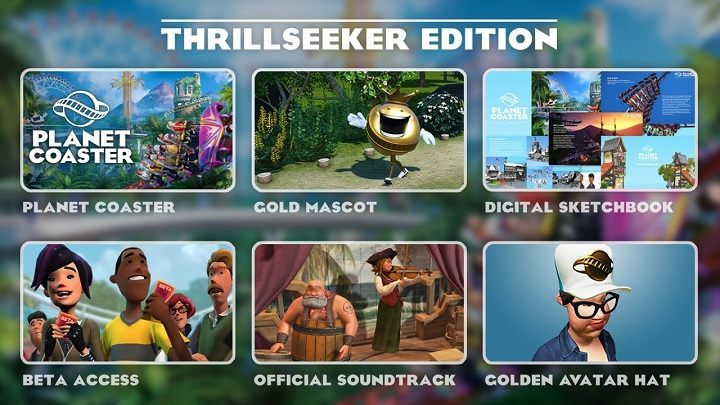 Nabywcy Thrillseeker Edition otrzymali kilka cyfrowych dodatków. - Premiera Planet Coaster - wiadomość - 2016-11-18