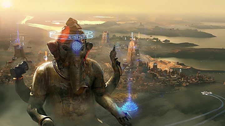 Miasto i górujący nad nim posąg hinduskiego boga Ganeshy stały się niejako symbolem Beyond Good & Evil 2. - Wszystko o Beyond Good & Evil 2 (świat gry, fabuła, rozgrywka) - Akt. #4 - wiadomość - 2018-12-14