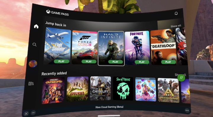 Gry z Xboxa na wirtualnym ekranie, Xbox Cloud Gaming dołączy do Meta Quest Store - ilustracja #1