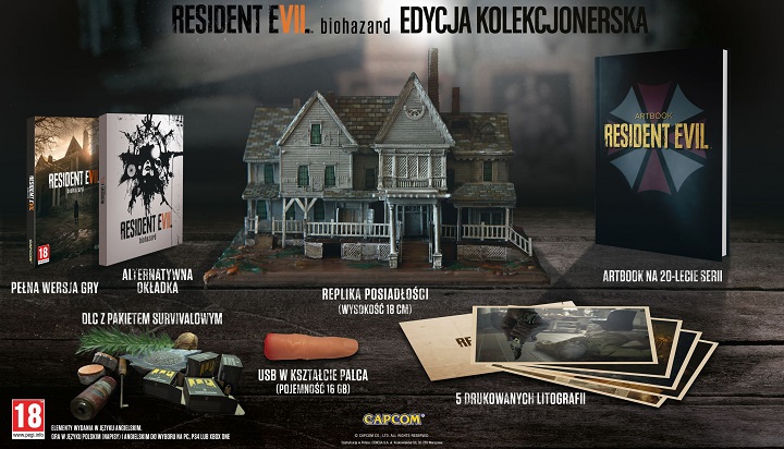 Edycja Kolekcjonerska Resident Evil VII: Biohazard w całej swej okazałości. - Resident Evil VII: Biohazard — kompendium wiedzy [Aktualizacja #10: Premiera kompletnej edycji gry] - wiadomość - 2017-12-15