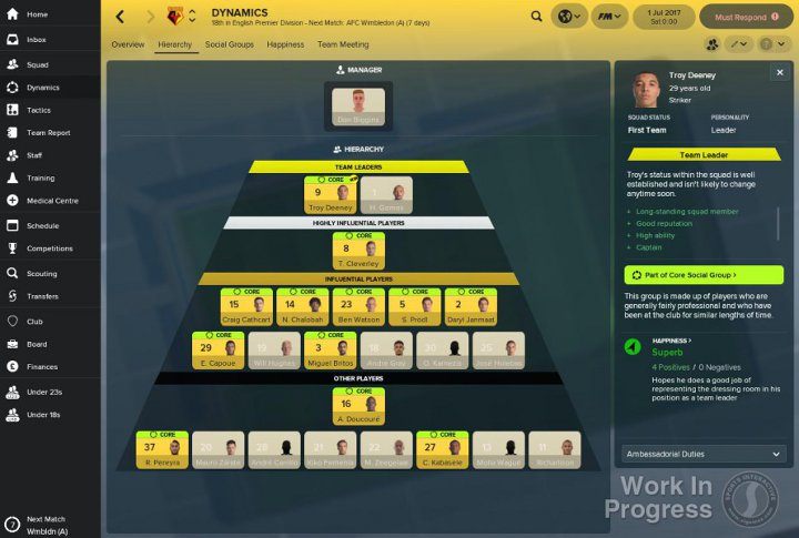 System pozaboiskowego zgrania jest jedną z najbardziej chwalonych nowości w Football Manager 2018. - Premiera i recenzje gry Football Manager 2018 - bez rewolucji - wiadomość - 2017-11-10