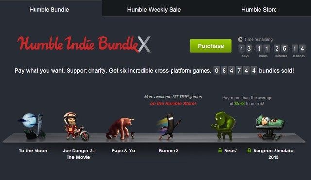 Promocja dobiegnie końca 23 stycznia o godzinie 20:00. - Nowe The Humble Bundle (m.in. To the Moon, Reus, Joe Danger 2 i Surgeon Simulator 2013) - wiadomość - 2014-01-08