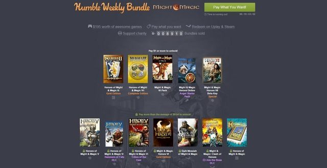 Promocja potrwa do 27 sierpnia, do godziny 19:00 - Marka Might & Magic w najnowszej promocji Humble Bundle - wiadomość - 2015-08-21