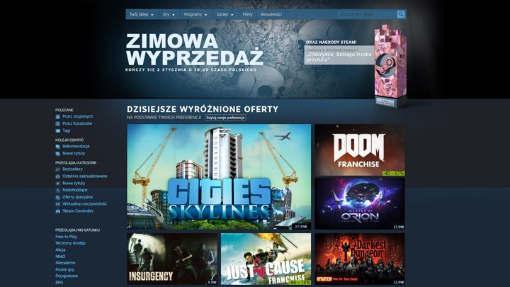 Ruszyła zimowa wyprzedaż na platformie Steam - ilustracja #1