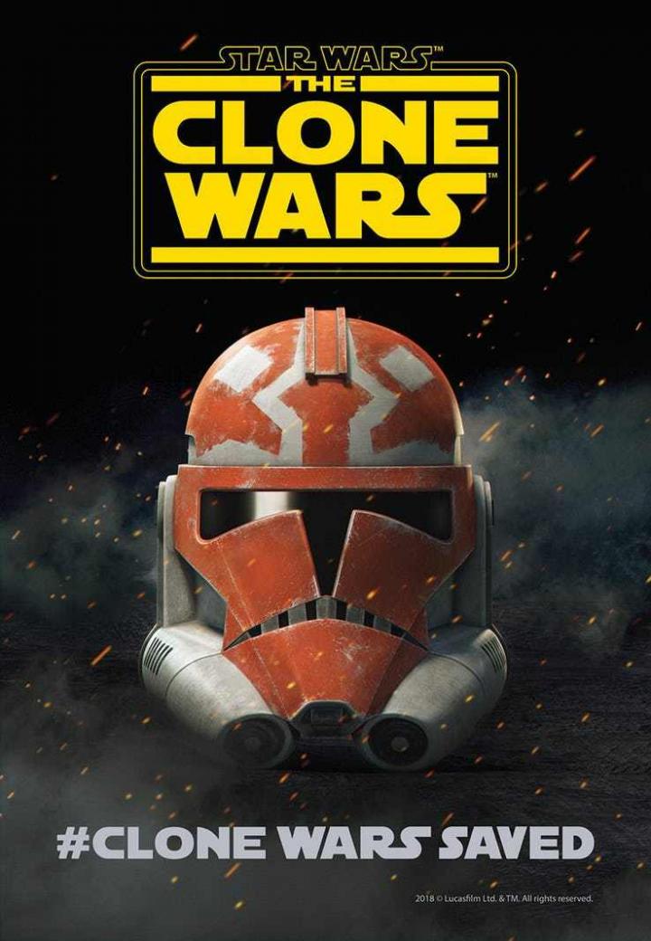 Tak prezentuje się plakat nowego sezonu Wojen Klonów. - Lucasfilm ogłosił powrót Star Wars The Clone Wars - wiadomość - 2018-07-20