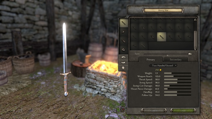 Druga odsłona Mount & Blade stawia na realizm nie tylko w walce. - Mount & Blade II: Bannerlord - nowe informacje o statystykach i wytwarzaniu broni - wiadomość - 2017-11-03