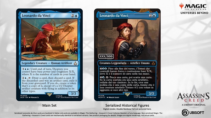 Źródło: Wizards of the Coast - Assassin's Creed zaliczy crossover z Magic The Gathering. Ujawniono już pierwsze karty ze znanymi twarzami - wiadomość - 2024-02-24