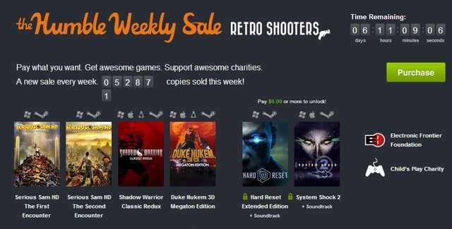 Promocja dobiegnie końca 19 września o godzinie 20:00. - Nowe The Humble Weekly Sale (m.in. System Shock 2, Hard Reset i Shadow Warrior Classic Redux) - wiadomość - 2013-09-13