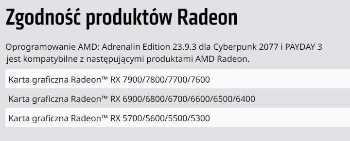 Nowe sterowniki AMD do Cyberpunka 2077: Widmo wolności już dostępne - ilustracja #1