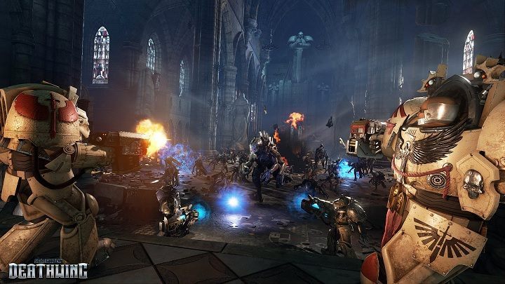 Jeśli idzie o szerzenie chwały Imperatora, bohaterowie Space Hulk: Deathwing nie przebierają w środkach… - Space Hulk: Deathwing trafi na konsole w czwartym kwartale jako Enhanced Edition - wiadomość - 2017-05-05