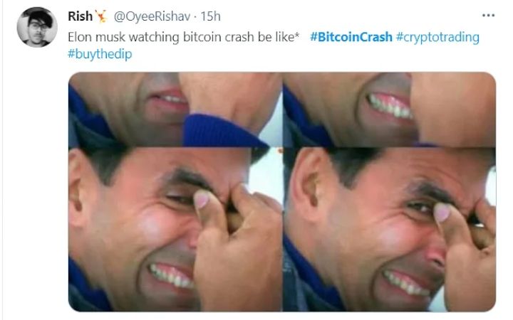 Internet reaguje memami na pierwszy krach bitcoina w 2021 roku - ilustracja #2