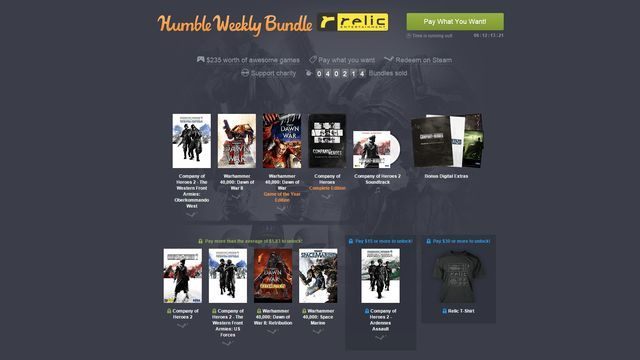 W tym tygodniu Humble Bundle przygotowało prawdziwą gratkę nie tylko dla fanów strategii czasu rzeczywistego. - Gry z serii Company of Heroes oraz Warhammer 40,000 w nowej promocji serwisu Humble Bundle - wiadomość - 2015-05-29