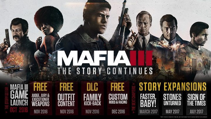 Mafia III w najbliższych miesiącach otrzyma trzy płatne dodatki. - Mafia III - szczegóły związane z płatnymi dodatkami - wiadomość - 2017-02-03