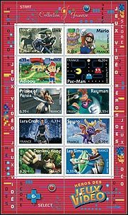 Bohaterowie gier video na znaczkach pocztowych - ilustracja #1