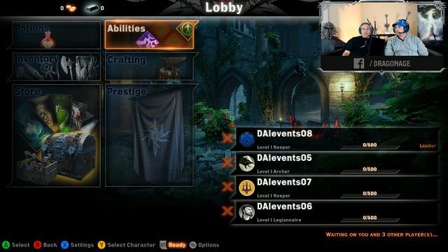 Lobby daje nam dostęp do wszystkich istotnych widoków gry. - Szczegóły o trybie multiplayer w Dragon Age: Inkiwizycja - wiadomość - 2014-11-07