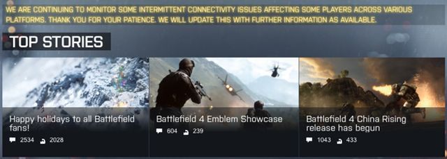 Żółty komunikat zniknął już z oficjalnego forum serii Battlefield - Battlefield 4 nadal z problemami. Obsługa AMD Mantle dopiero w styczniu - wiadomość - 2013-12-31