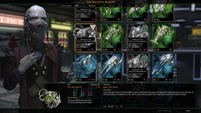 Jedną z największych nowości jest Galaktyczny Bazar, gdzie swoje usługi oferują najemnicy. - Galactic Civilizations III: Mercenaries - premiera dodatku do kosmicznej strategii 4X  - wiadomość - 2016-02-19