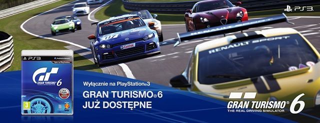Gran Turismo 6 dostępne jest tylko na konsoli PlayStation 3. - Gran Turismo 6 debiutuje w sklepach całego świata. Gra zbiera mieszane opinie - wiadomość - 2013-12-06