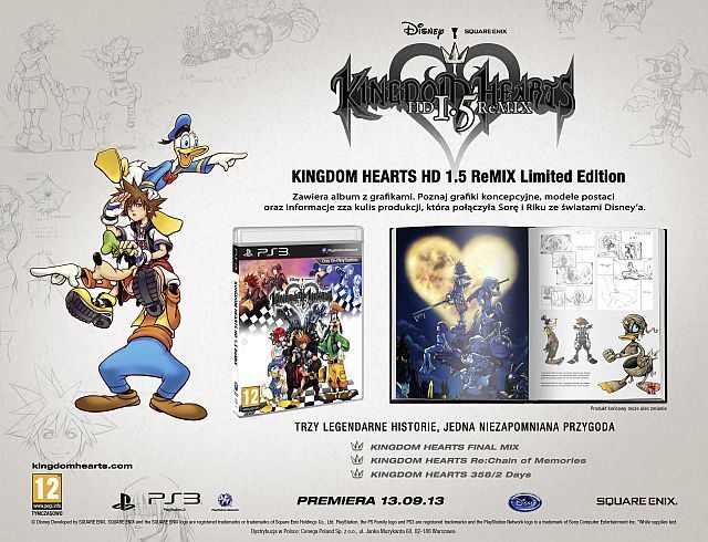 Kingdom Hearts HD 1,5 ReMIX w planie wydawniczym firmy Cenega - ilustracja #1