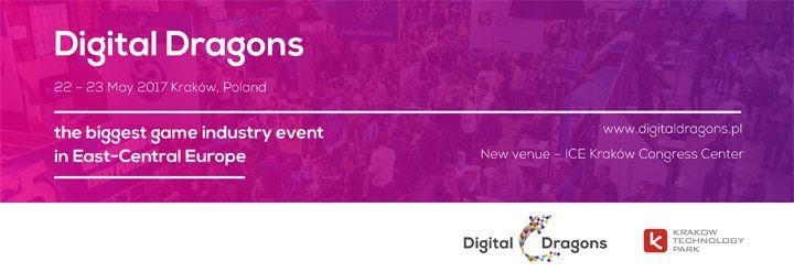 Konferencja Digital Dragons 2017 odbędzie się w dniach 22-23 maja w Krakowie. - Ruszyła sprzedaż biletów na Digital Dragons 2017 - wiadomość - 2017-01-11