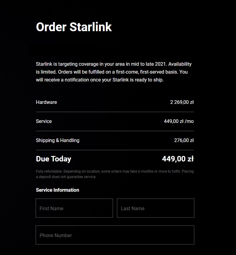 Są polskie ceny internetu Starlink od Elona Muska - będzie drogo - ilustracja #1