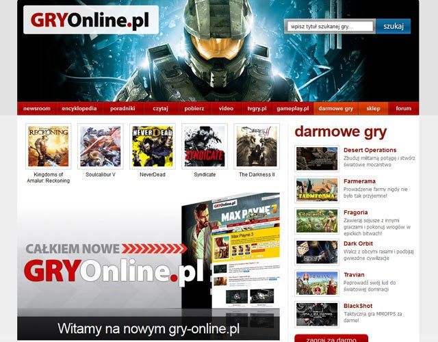 Gry-online.pl po metamorfozie. - Najważniejsze wydarzenia roku 2012 (I kwartał) - wiadomość - 2012-12-21