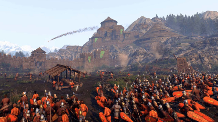 Oblężenia w Bannerlord będą bardziej efektowne i rozbudowane niż w oryginale. - 28 minut gameplayu z kampanii singlowej Mount & Blade 2 Bannerlord - wiadomość - 2019-08-22