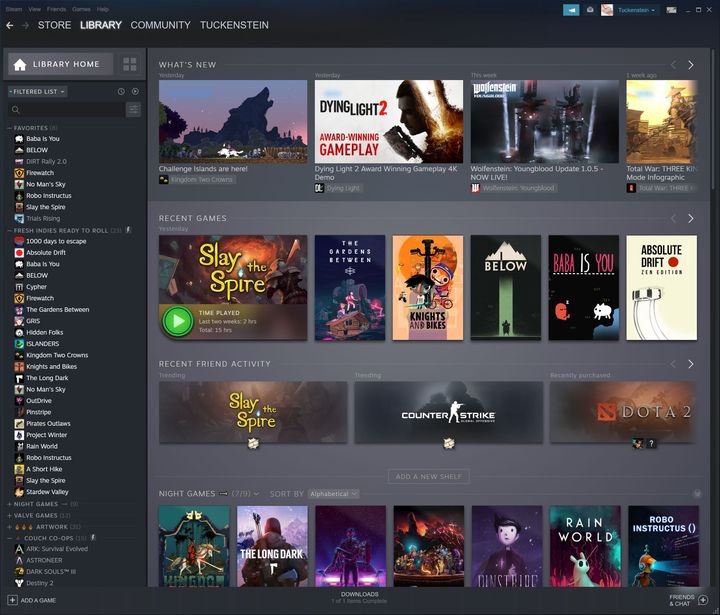 Strona główna Biblioteki Steam otrzyma zupełnie nowy wygląd / źródło: Steam. - Nowa beta Biblioteki Steam zostanie udostępniona w tym miesiącu  - wiadomość - 2019-09-05