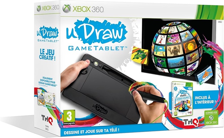 uDraw GameTablet w wersji dla Xboksa 360. Źródło: Amazon. - Pomysłowy, ale nikomu niepotrzebny. uDraw GameTablet był jednym z gwoździ do trumny firmy THQ - wiadomość - 2025-04-11