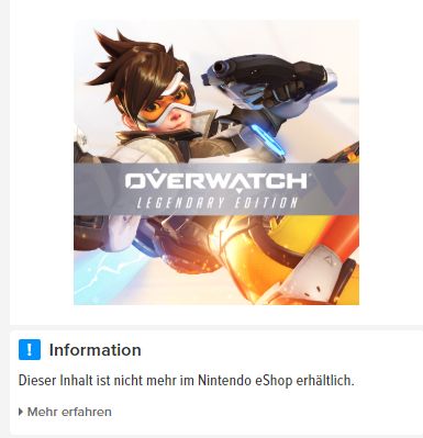 Zakup Overwatch na Switchu niemożliwy?