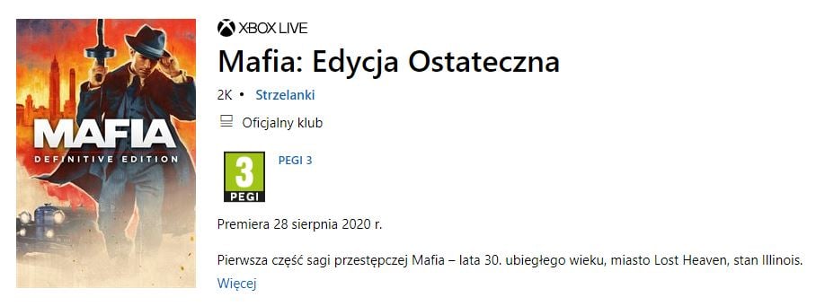 Odświeżona Mafia 1 to remake - screeny i data premiery. Mafia 2 EO za kilka dni [aktualizacja] - ilustracja #5