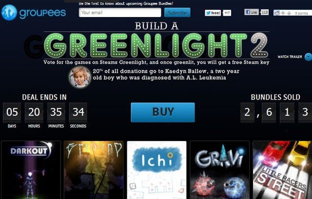 Część uzyskanych z akcji środków przeznaczona zostanie na cele charytatywne. - Ruszyła akcja Build a Greenlight 2 Bundle (m.in. Grimind, Crow i Darkout) - wiadomość - 2013-04-23